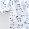 Kép 2/2 - Canadian állatmintás unisex cipzáros rugdalózó – 62-es, használt babaruha