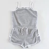 Kép 1/2 - Sportos szürke nyári kislány playsuit vékony pánttal – New Look, 146