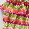 Kép 2/2 - 104-es színes fodros nyári playsuit kislányoknak – Mayoral