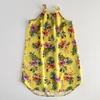 Kép 1/2 - Hibiszkusz mintás pántos pamut tinilány kánikula ruha – H&amp;M, 12–14 év
