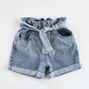 Kép 1/2 - Világoskék magas derekú paperbag farmer short tinilányoknak, Denim Co. – 13–14 év (164)
