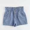 Kép 1/2 - 13 éves M&amp;Co paperbag fazonú farmer tinilány short, világoskék, új állapotban