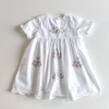 Kép 1/3 - Fehér hímzett Peter Rabbit alkalmi lány ruha – Marks&amp;Spencer, 92