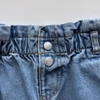 Kép 2/2 - 4-5 éves Paperbag Mom Jeans farmernadrág 110