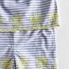 Kép 2/2 - Nutmeg kék-fehér csíkos madeira playsuit 5-6 éves kislányoknak, 116-os