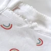 Kép 2/2 - 56-os szivárványmintás pántos pamut kislány body – Primark