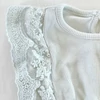 Kép 2/2 - 62 Csipkés menta pamut playsuit