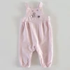 Kép 1/2 - 68-as Mothercare rózsaszín nyuszis kislány kantáros nadrág