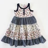 Kép 1/2 - Cutey Couture kislány ruha ananászos-virágos mintával – 128-as, használt gyerekruha