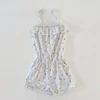 Kép 1/2 - Manor gyümölcsmintás nyári pántos lány playsuit – 122-es, használt gyerekruha