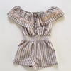 Kép 1/2 - Rózsaszín csíkos pamutvászon lány playsuit – River Island, 122