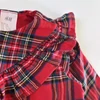 Kép 2/2 - 74-es fodros karácsonyi kockás pamut kislány ruha – H&amp;M