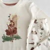 Kép 2/2 - 86 Új pamut Woodland pizsama szett