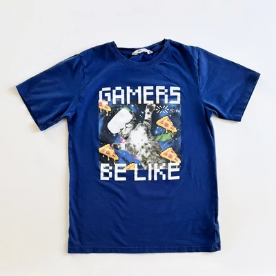 10-12 éves Gamer pamut póló 152 10-12 éves Gamer pamut póló 152