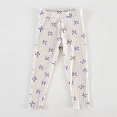 104-es masni mintás bordázott kislány leggings – River Island