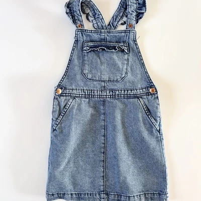 110-es fodros kantáros farmerruha kislányoknak – George, 4-5 év