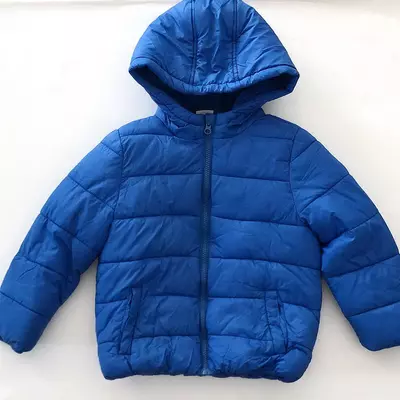 122 Vastag kék téli kabát