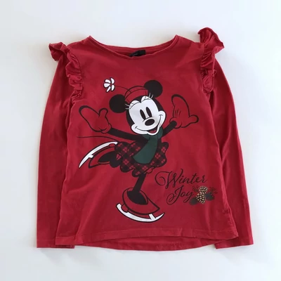 128 Minnie Mouse pamut felső