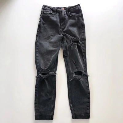 13 év Szaggatott Mom Jeans farmernadrág 158
