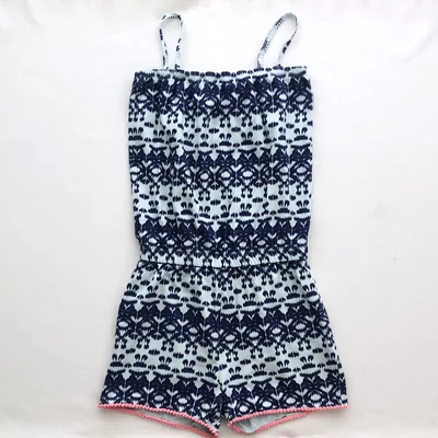 146 Mintás pamut playsuit