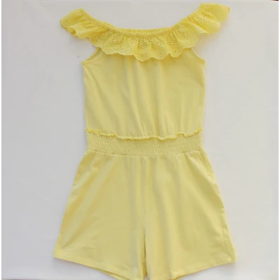 146 Vállra húzható pamut playsuit