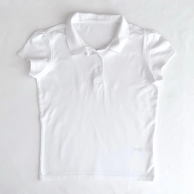 158 Galléros fehér alkalmi pamut póló