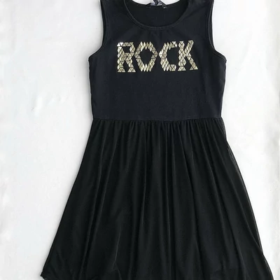 158 Rock fekete tüll ruha