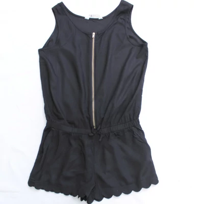 164 Fekete viszkóz playsuit