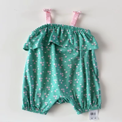 3-6 hónapos Új címkés pamut playsuit 68