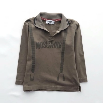 3 év Moschino galléros pamut felső 98
