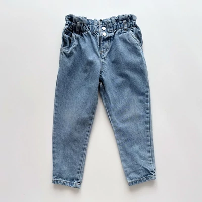 4-5 éves Paperbag Mom Jeans farmernadrág 110