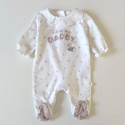 56-os Next pamut madeira galléros rugdalózó kislánynak 56-os Next pamut madeira galléros rugdalózó kislánynak