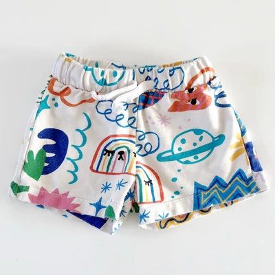 használt színes pamut short kisfiúknak H&amp;M Liunic 74