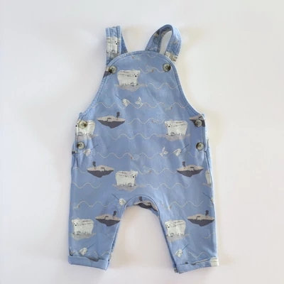 62-es jegesmacis kantáros pamut nadrág kisfiúknak – Mothercare, 1-3 hó