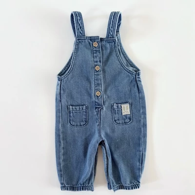 62-es Marks&amp;Spencer nyuszis kisfiú kantáros farmer nadrág