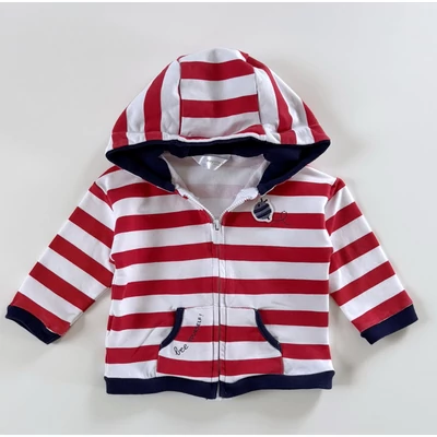 68-as csíkos kutyás kapucnis pamut kardigán kisfiúnak – Mayoral 68-as csíkos kutyás kapucnis pamut kardigán kisfiúnak – Mayoral