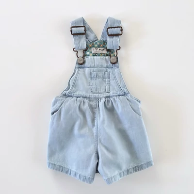 Világoskék kantáros farmer kislány short – Next, 68-as