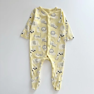 74-es Mothercare állatmintás pamut kisfiú rugdalózó