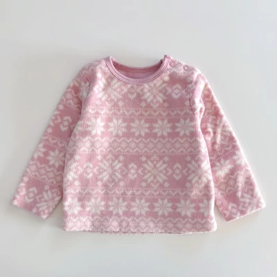 74-es rózsaszín hópelyhes polár pulóver kislánynak – TU, 6–9 hónap 74-es rózsaszín hópelyhes polár pulóver kislánynak – TU, 6–9 hónap