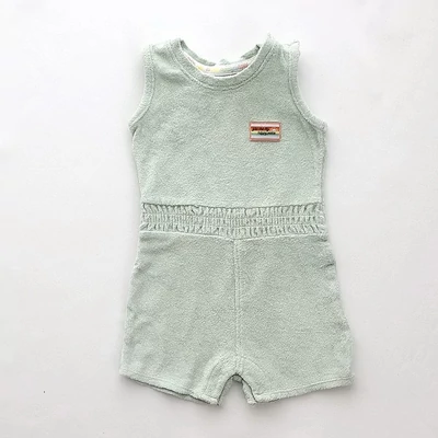 74 Menta frottír beach playsuit