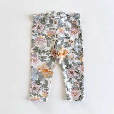 Next virágos pamut leggings, használt babaruha, 80-as méret