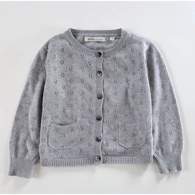98-as szürke kötött pamut kislány kardigán – Emoi by Emonite, 3 év 98-as szürke kötött pamut kislány kardigán – Emoi by Emonite, 3 év