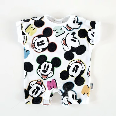 Disney Mickey Mouse mintás kisfiú pamut napozó – 56-os, használt babaruha