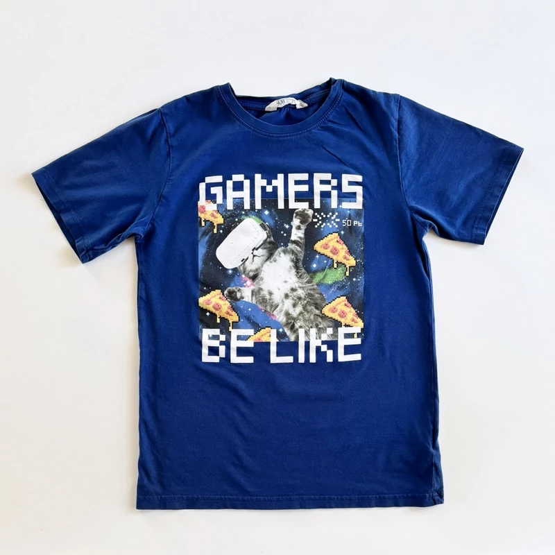 10-12 éves Gamer pamut póló 152