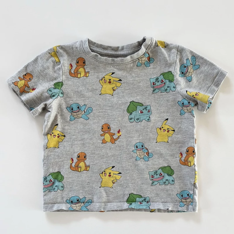 Szürke Pokémon mintás kisfiú póló – Fashion UK, 104-es méret