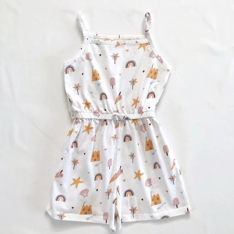 104 Mintás pamut playsuit
