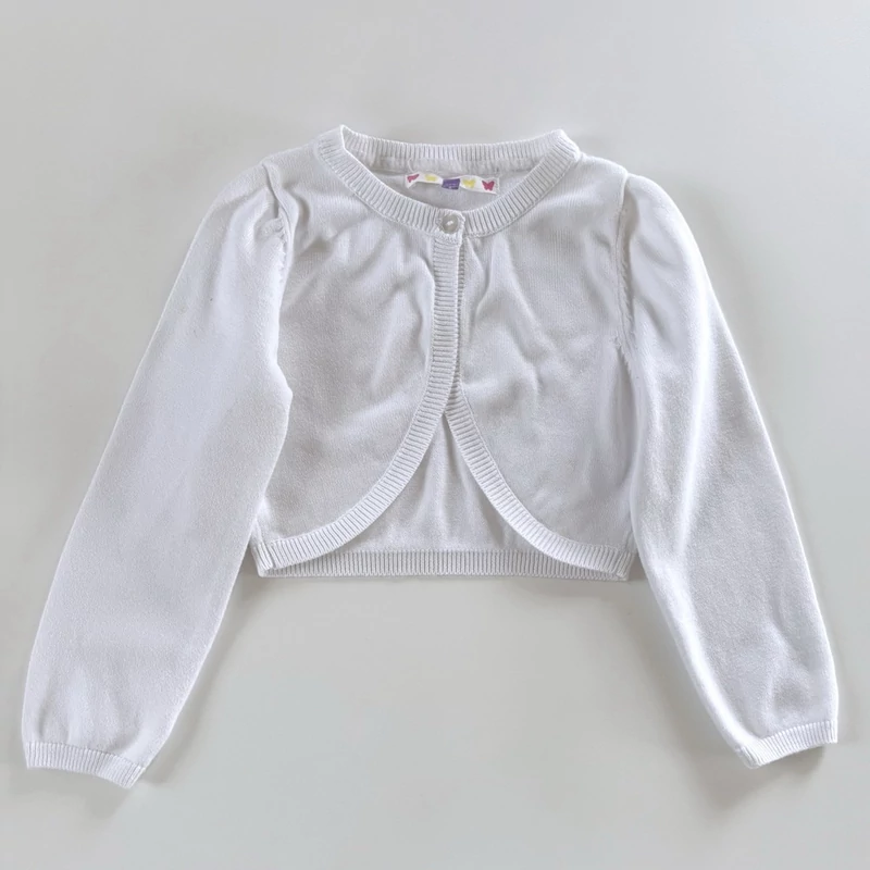 110-es fehér boleró kardigán kislánynak – John Lewis