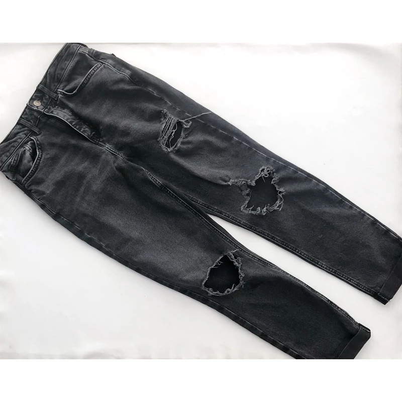 14 év Extra szaggatott mom jeans farmer nadrág 164