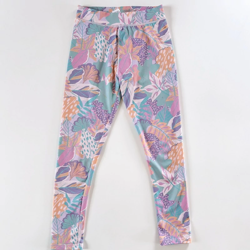 140-es Next pasztell levélmintás kislány sport leggings