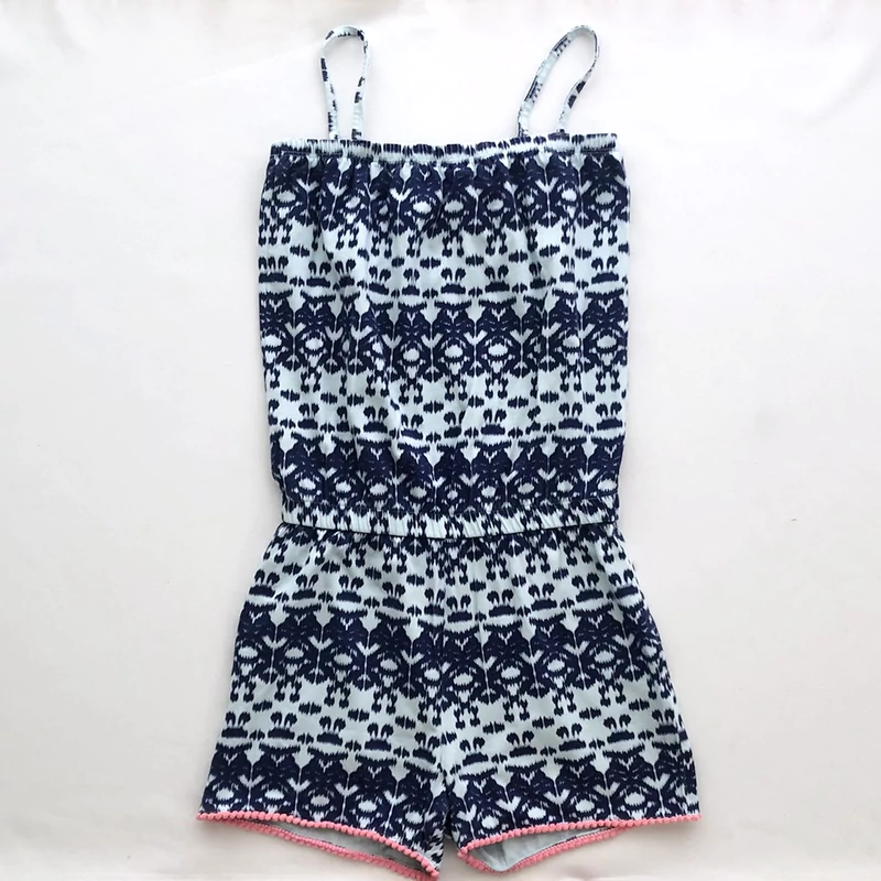 146 Mintás pamut playsuit